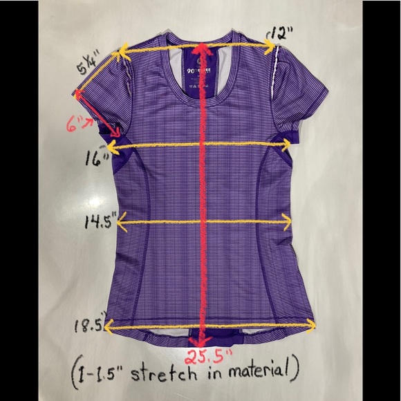 90’ Degree by REFLEX Size XS ATHLETIC Quick Dry TOP Cool & Dry wicking SALE❗️ - Picture 6 of 7